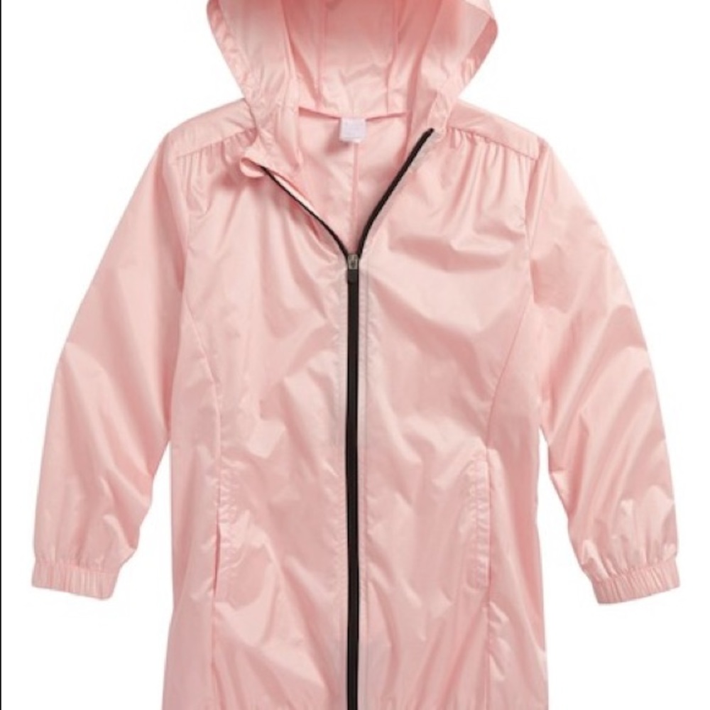 Zella Girl Sheer Jacket Pink Cloud XL (14/16)